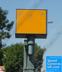 forward facing speed camera flash